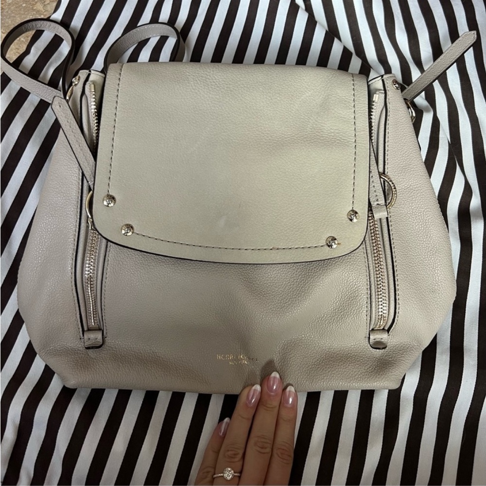 Henri Bendel Convertible Backpack Suede/Leather